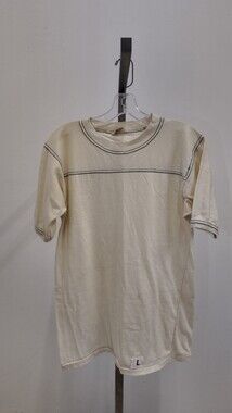 Vintage Bantams Contrast Stitch Athletic T-Shirt – Off-White (Large)